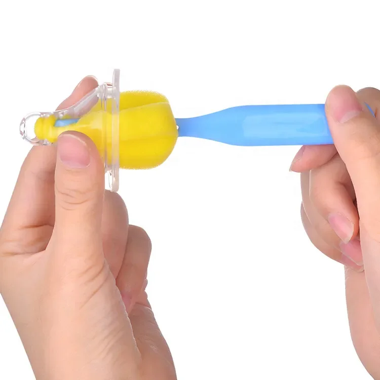 Baby feeding Milk Bottle Sponge Brush 360 Degree Bottle Straw Brush cleaner