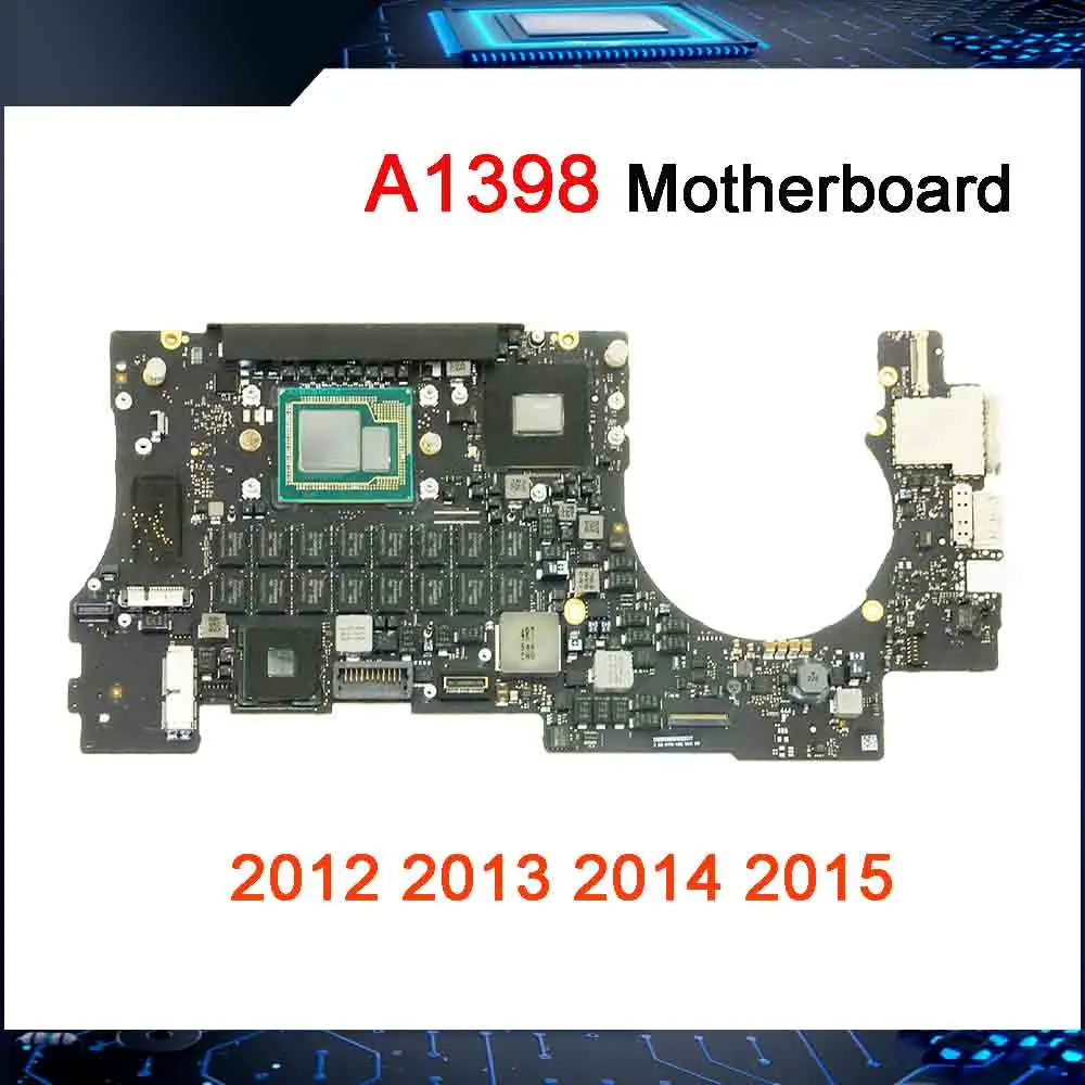 

Original Tested A1398 Motherboard for Macbook Pro Retina 15" Core i7 8GB 16GB Logic Board 2012 2013 2014 2015 Years