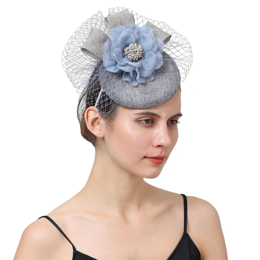 

Wedding Hat Women Fascinators Veils Headwear With Hair Clip Party Dinner Headpiece Bride Headpiece Mesh Hair Accessories