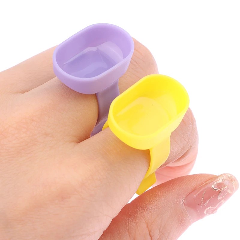 Dental plástico Handy Finger Bowl Cup, Copo descartável para mistura de cimento em pó, Classe Odontologia Ferramentas, 10pcs