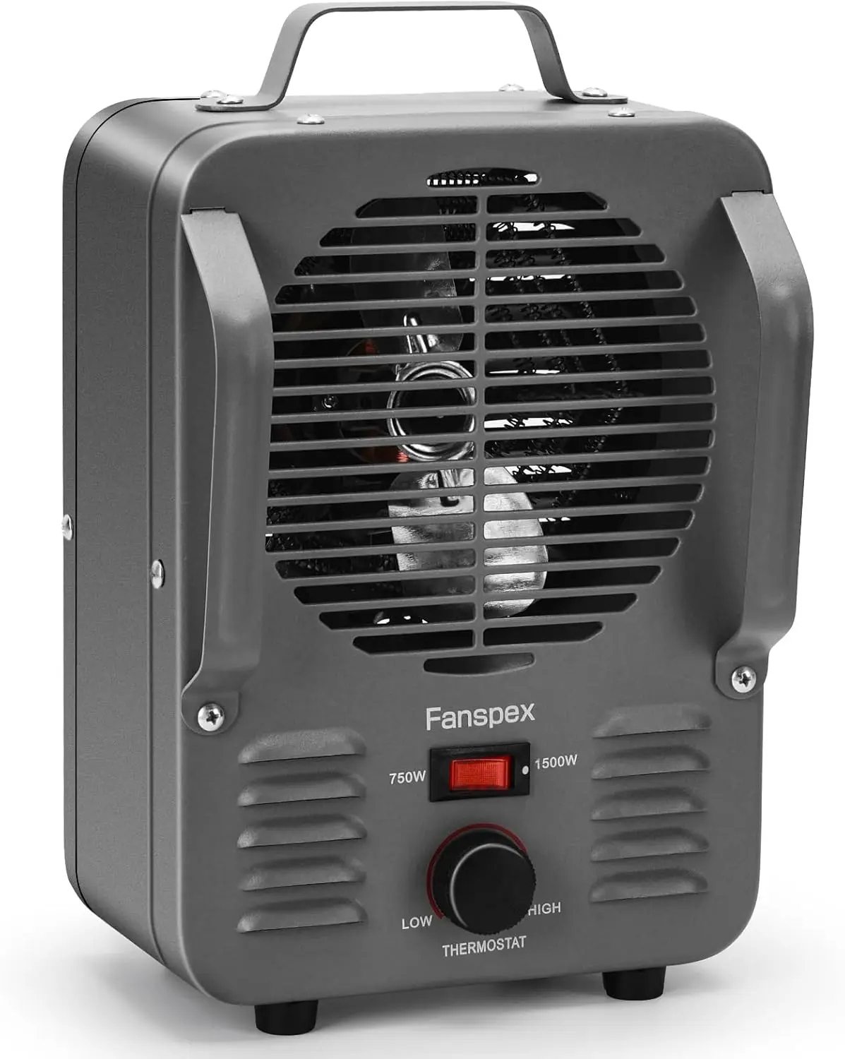 

Portable 1500W Electric Space Heater with Thermostat, Overheat & Tip-Over Protection for Indoor Use