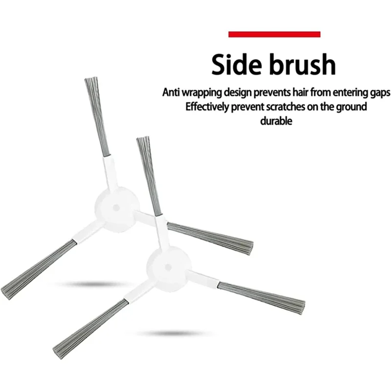 ABVI-For Xiaomi S20 Plus S20+ Vacuum Cleaner Parts Main Side Brush Hepa Filter Replacement Parts Accessories