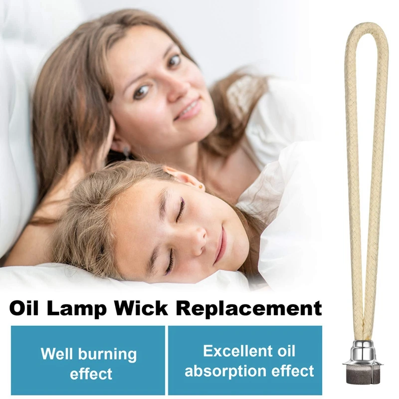 Oil Lamp Wick Replacement Air Tightly Control Catalytic Burner Lamps Wick For Diffuser Aromatherapy Decoration (18Mm)