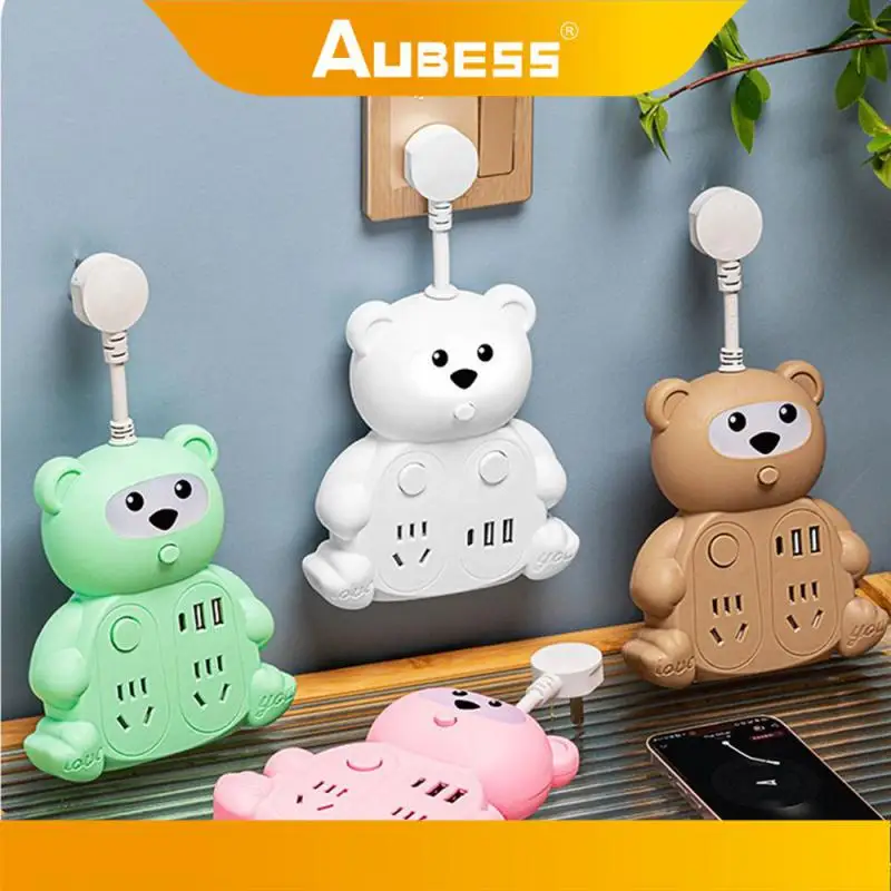 High Quality Cartoon Socket Night Light Flexible Small Versatile Night Light Convenient Durable Converter Socket Night Light