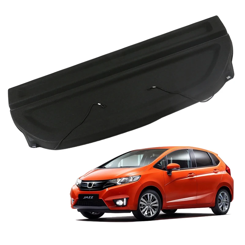 For Honda Fit Jazz Not-retractable Trunk Cargo Cover Parcel Rack Waterproof Shield Privacy Auto Decoration Interior Accessories