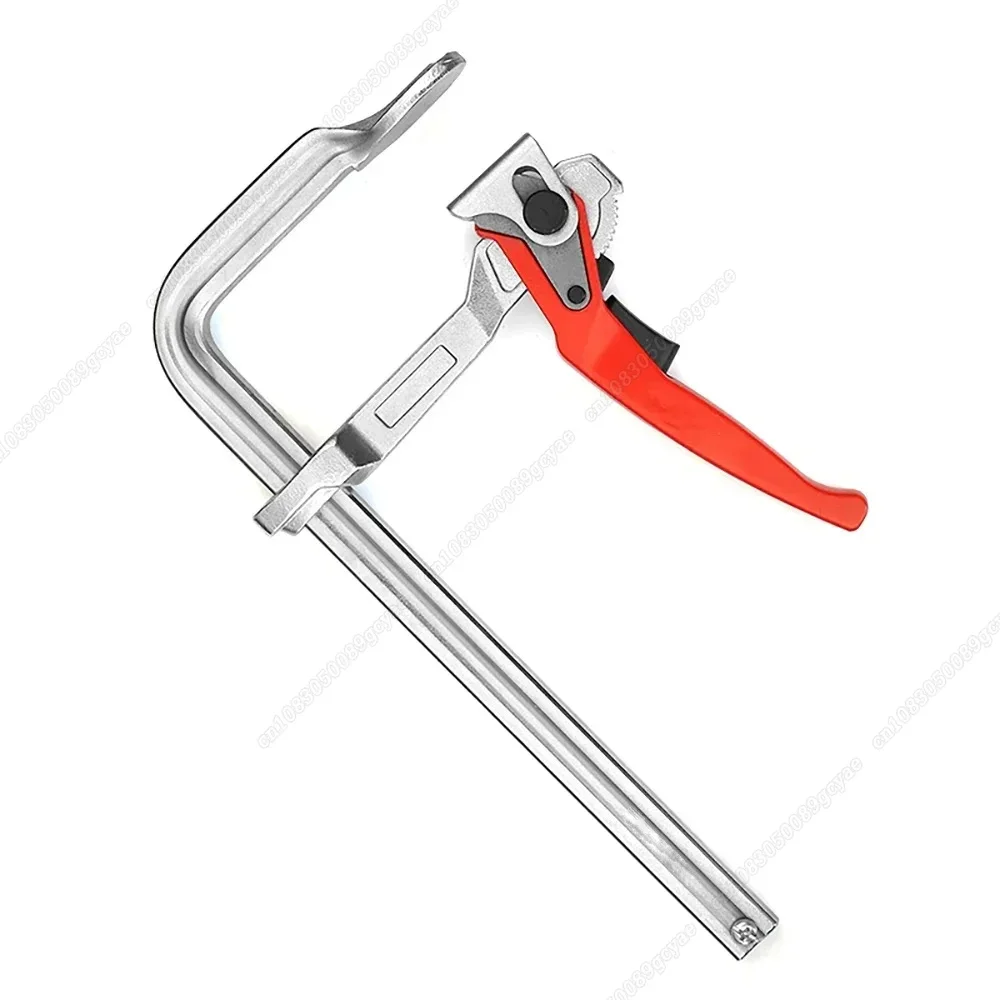 Imagem -05 - Carpintaria f Clamp Track Saw Clamp For Mft Table Corte de Trilho Guia Quick Ratchet Arm Clamping Range Ferramentas 150300 mm