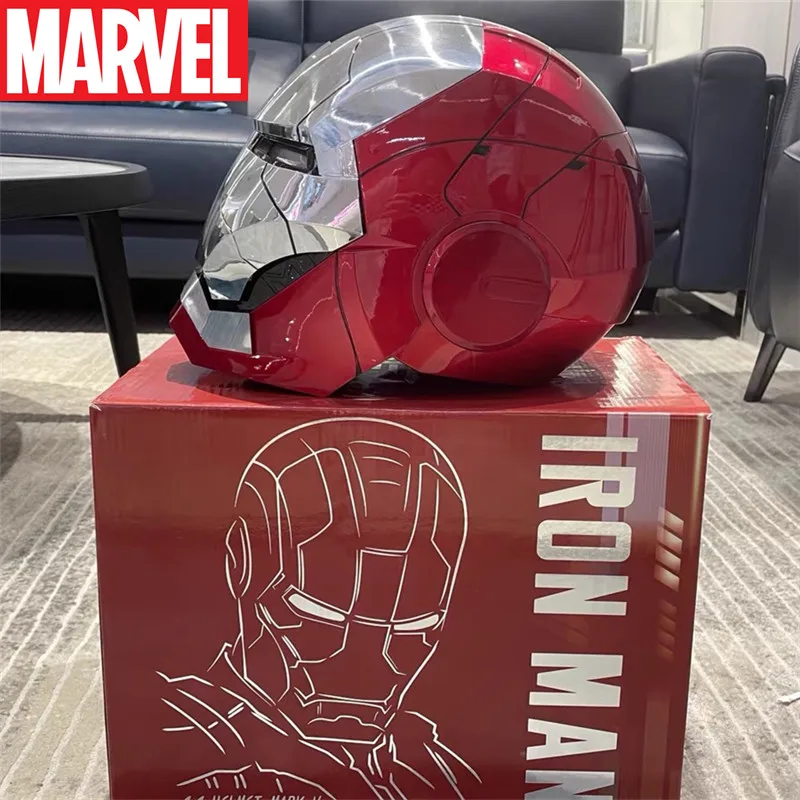 

2022 Marvel Iron Man Mk5 Helmet Electric Multi Piece Opening Closing Chinese English Bilingual Voice Remote Control Cosplay Toys