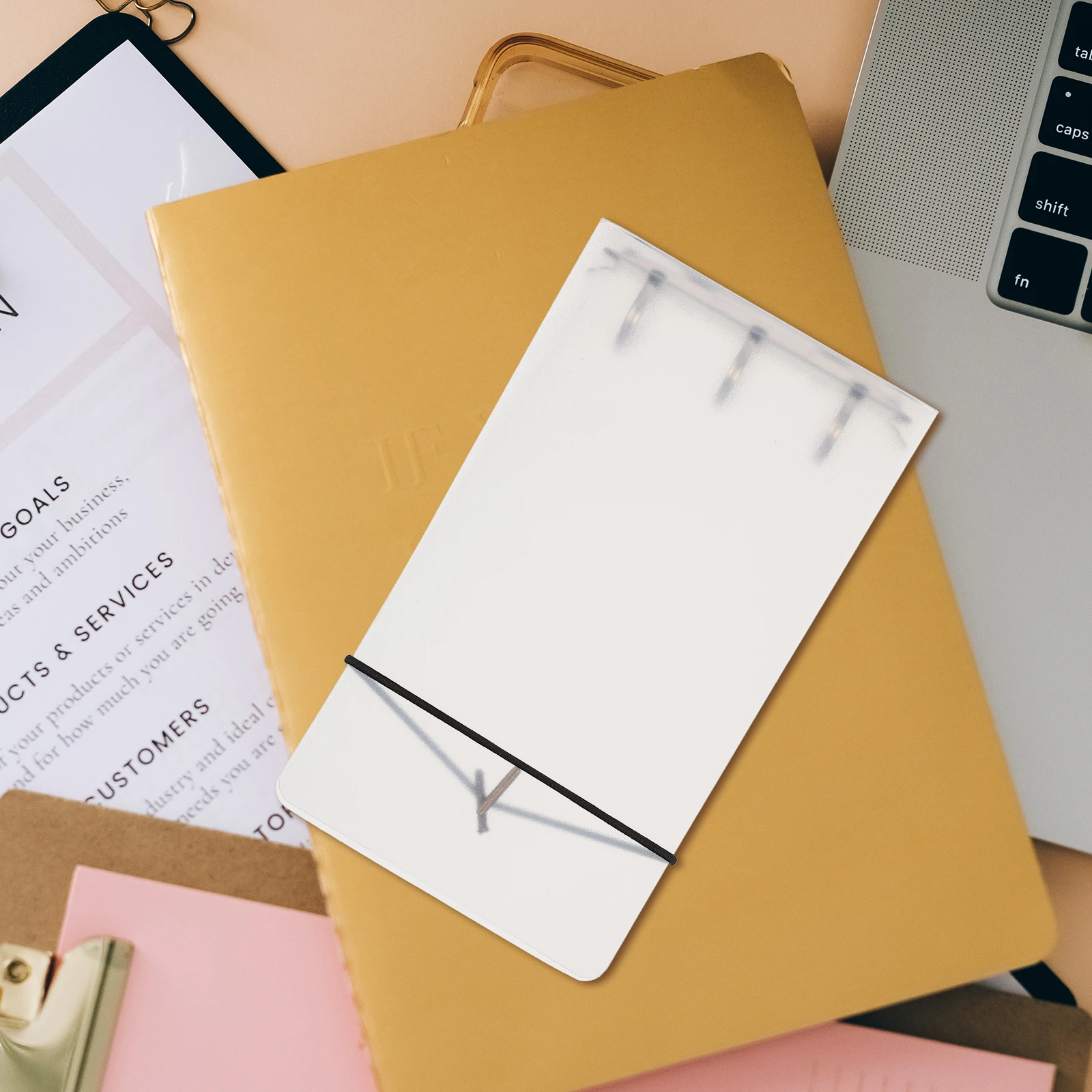 

3pcs Binder Shell Transparent Clips for Classroom Notebook Office Binders Accessories School Loose Leaf Sticker