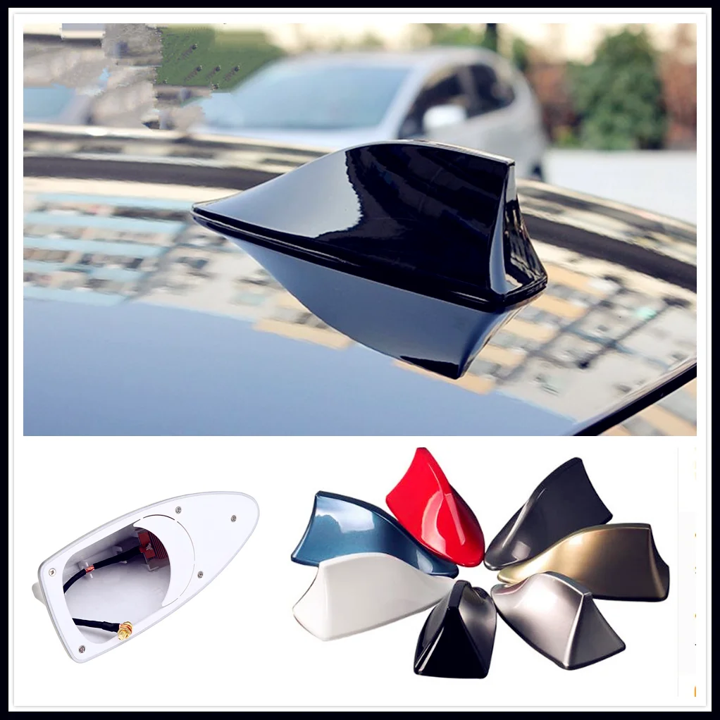 Car styling Shark Fin Antenna Auto Radio Signal Aerial Roof for Subaru Legacy Impreza Crosstrek BRZ VIZIV-7 Levorg