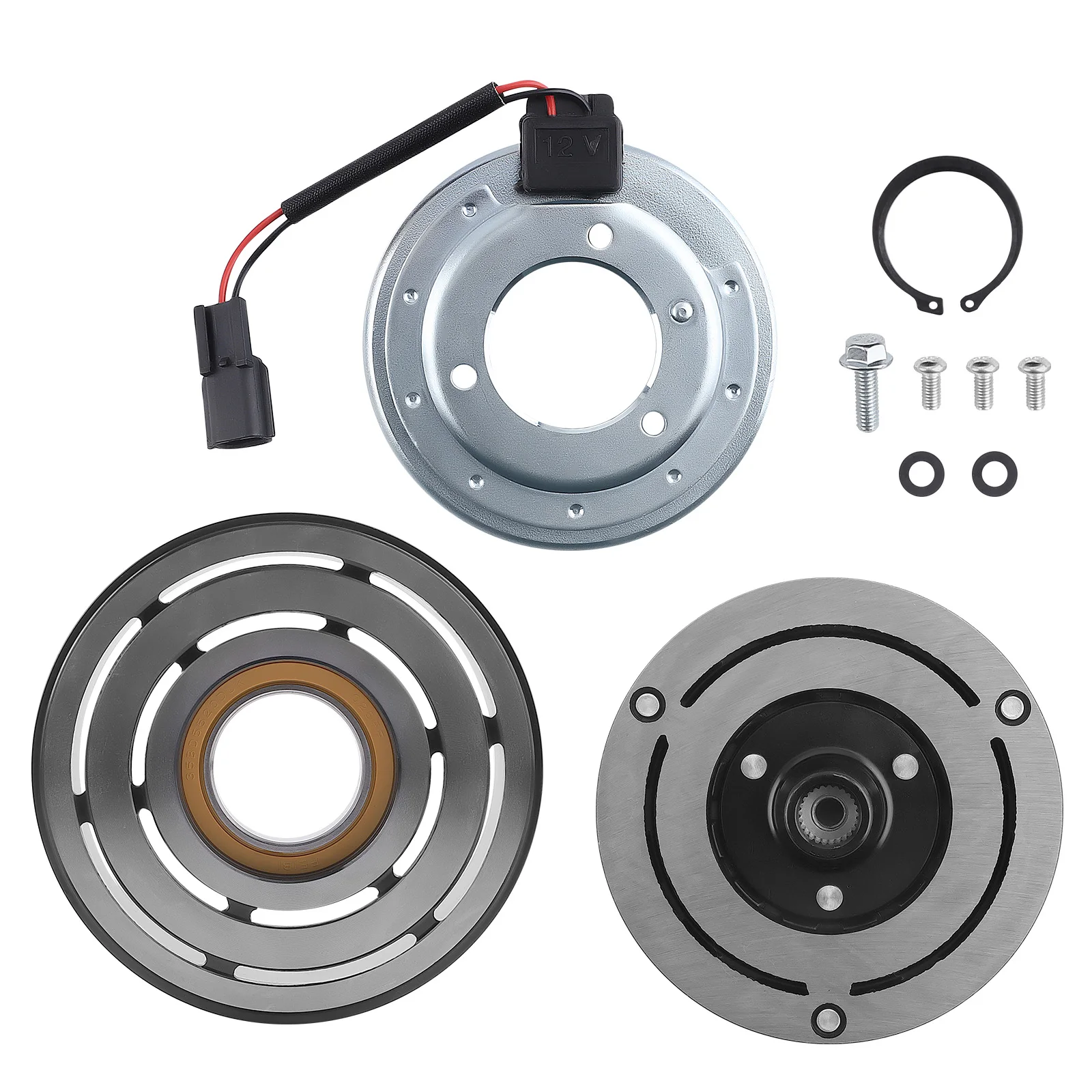 A/C Compressor Clutch Kit Pulley Coil for 2013-2015 NISSAN PATHFINDER 3.5L 6CYL DKS17D