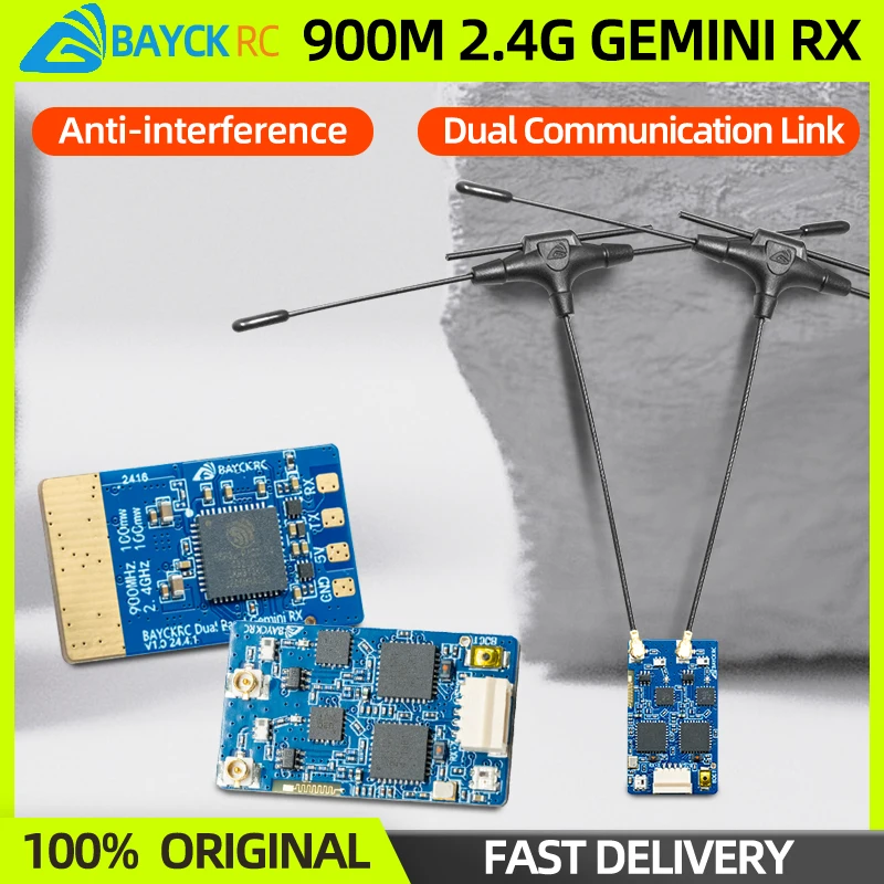 1/2/5PCS BAYCK 900MHz 2.4GHz 915M ELRS Dual Band Gemini Receiver ExpressLRS RX TCXO For RC FPV Racing Long Range Drone Fix Wing