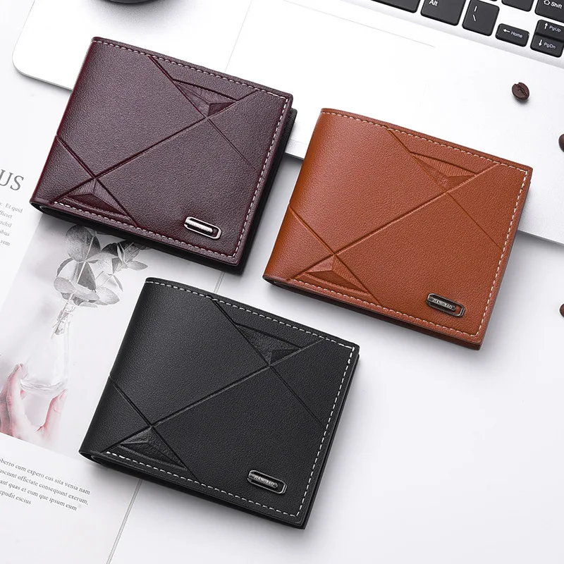 2026 New Fashionable Model Men's Wallet Multi-functional Large-capacity Solid Color Business Casual Wear Wallets for Male