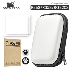 DATA FROG Tempered Glass Protable Bag for R36S 3.5Inch Handheld Game Console for RGB20S R35S Game Handheld Screen Protective bag