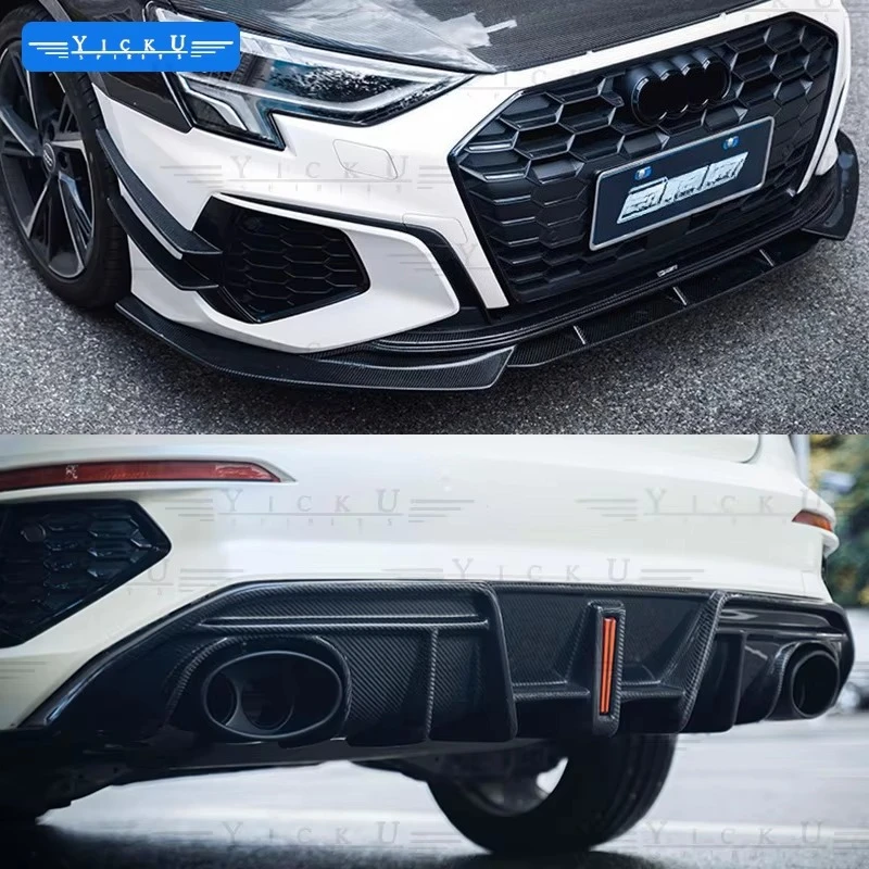 

Customized products High Quality 100% Carbon Fiber forAu di A3 S3 2021+ Facelift Protection Body Kit Front Lip Side Skirts