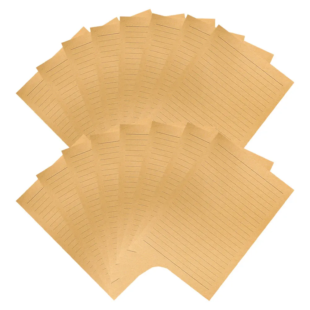 

50 листов винтажная крафт-бумага для писем в стиле подкладки, классическая писчая бумага для писем, приглашений, A4, канцелярские принадлежности в стиле ретро