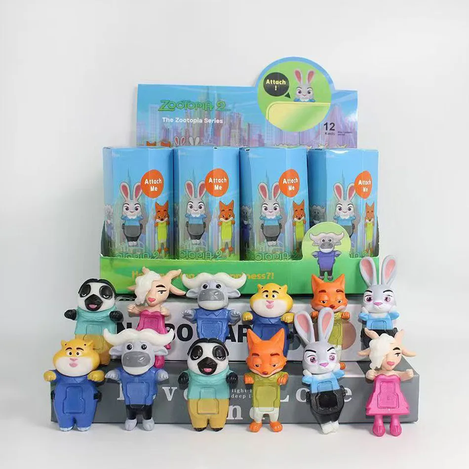 Nuovo cartone animato caldo angelo scatola cieca Zootopia bambola figura Unboxing divertente decorazione interna auto ornamento regali di compleanno