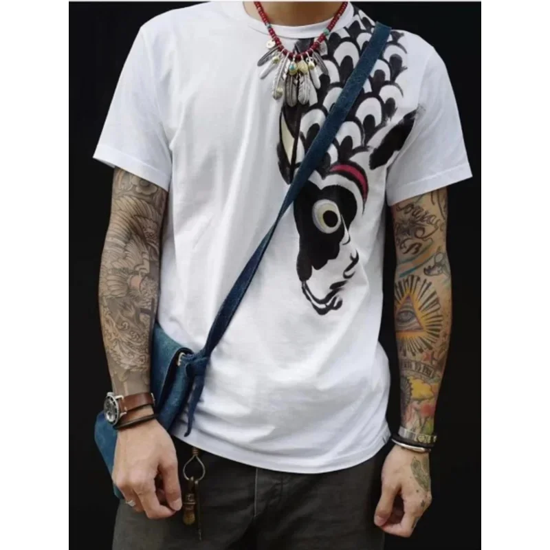

Vivim fil 17ss upstreamer tee Nakamura carp T-shirt summer pure cotton short-sleeved print