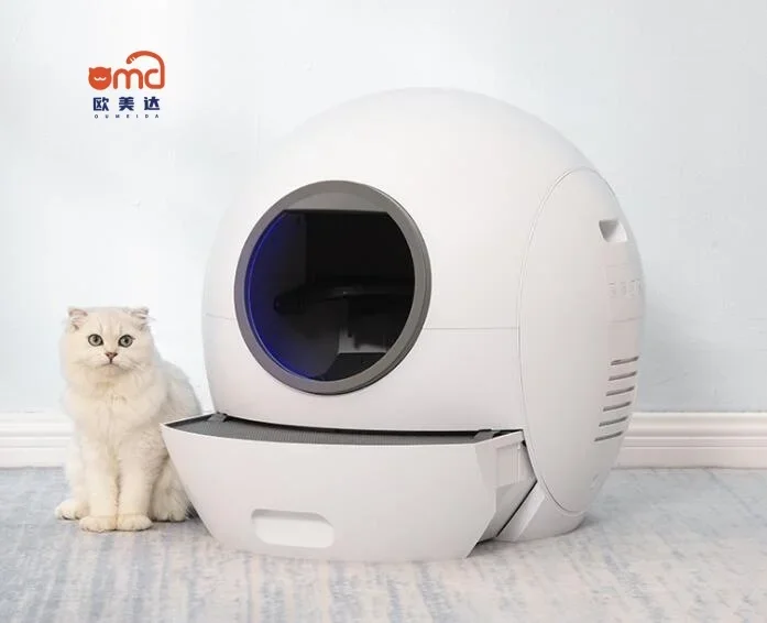 Automatic Self Cleaning Cat Litter Box Cat Sandbox Closed Tray Toilet Rotary Training Detachable Bedpan Smart Cat Litter Box