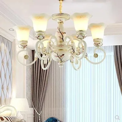 European style living room chandelier, study room, retro, simple, luxurious guest room, bedroom, dining room chandelier