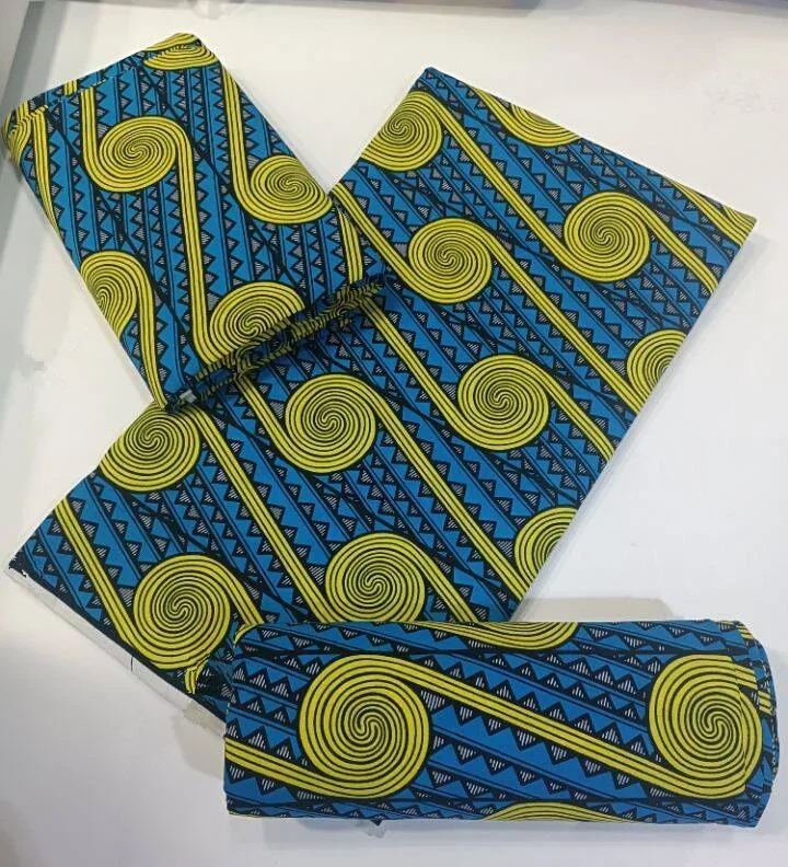 

100% Cotton Guaranteed Nigerian Super Real Wax Print Fabric Hollandais Pagne Africa Dress Wax Pagne Tissu 6yards