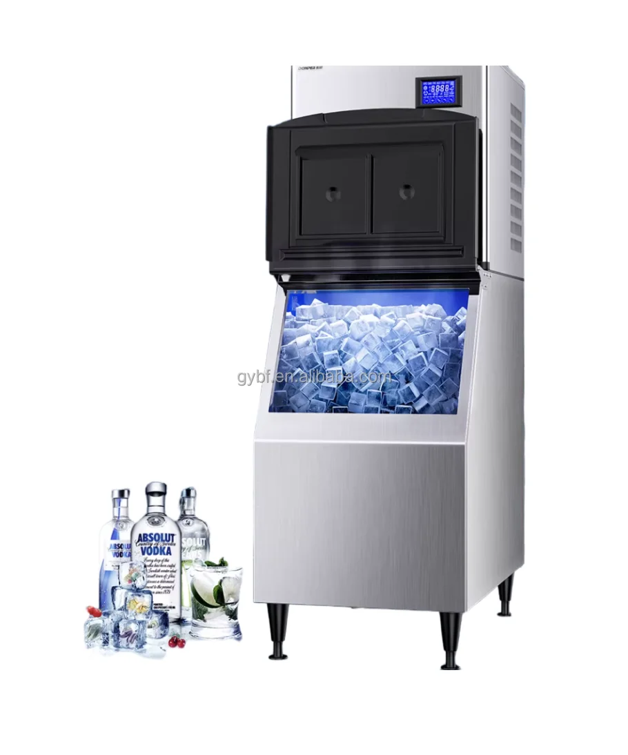 

Commercial Coffee Vertical Electactic square Ice Cube Maker 120kg 200kg 300kg 500k Day Best Naixer Ice Cube Maker Machine