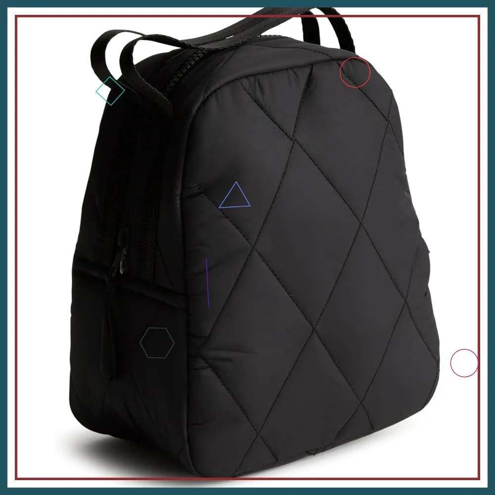 

Lightweight Quilted Lunch Bag for Women, 4L Capacity, Easy to Clean, Moonless Night Design