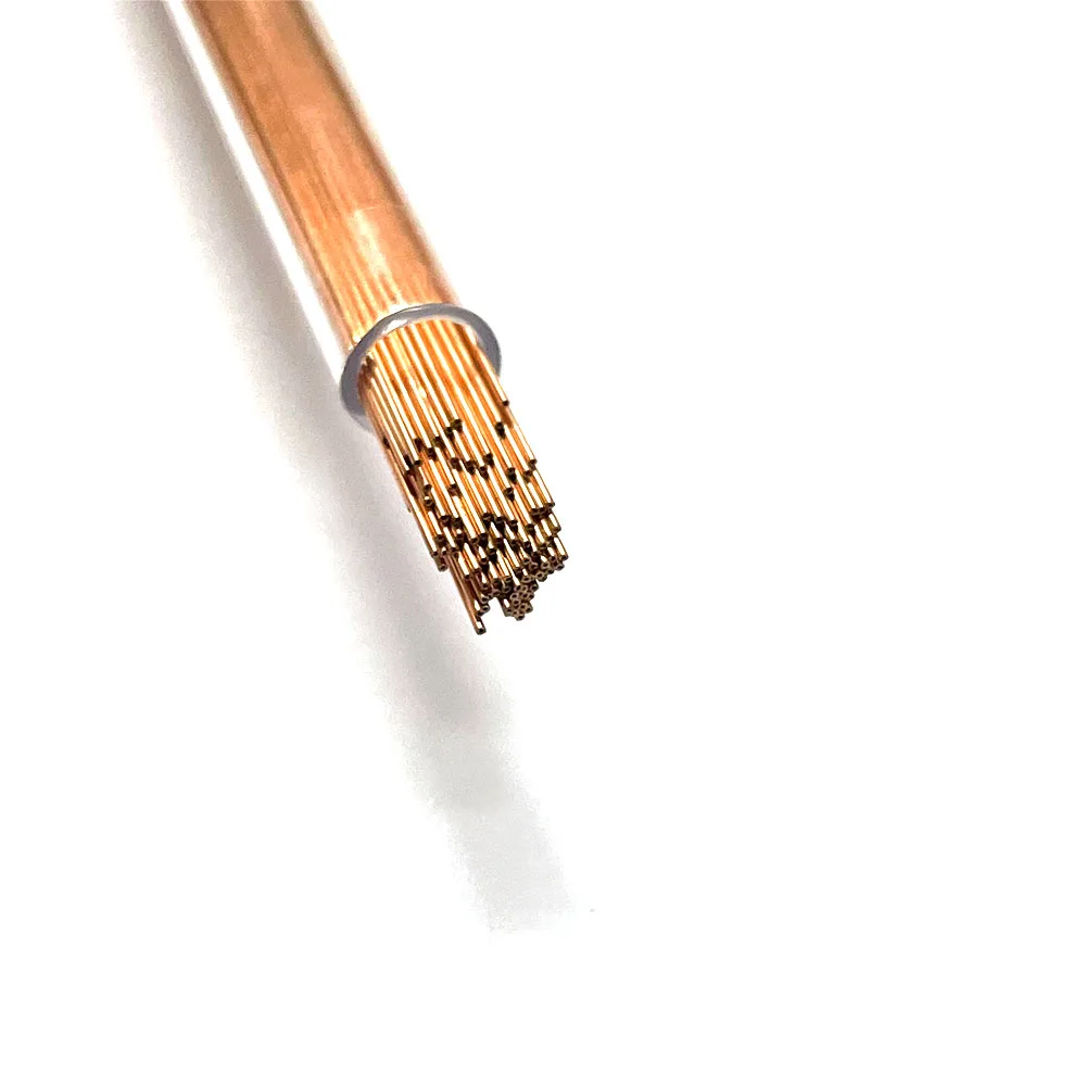 Tử Dương Đồng Điện Cực Ống 1 Lỗ OD0.6 * 400Mm ID0.2mm Cho EDM Máy Khoan