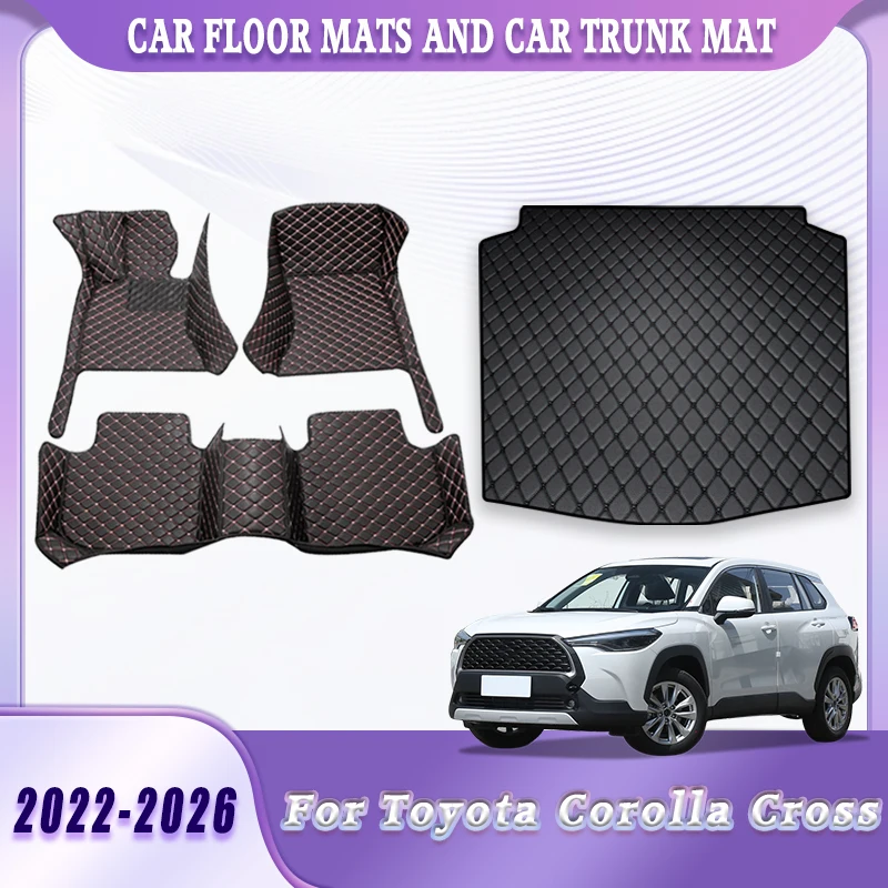 

Fit For Toyota Corolla Cross 2026 2025 2024 2023 2022 Floor Mats Trunk Liner Full Set Interior Protection Covers Car Accessories