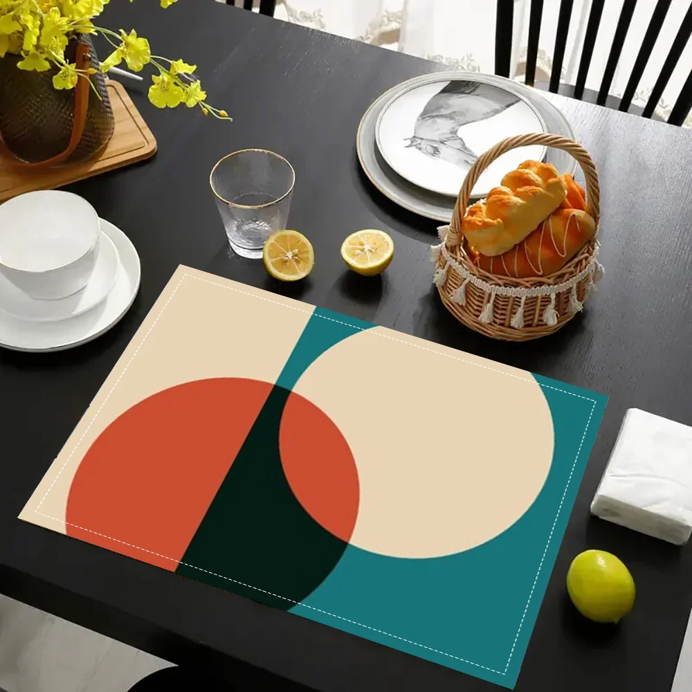 Night Flowering Placemat Bauhaus Placemat Suitable for Dining Tables Kitchens Parties Interiors Holidays Dinner Parties