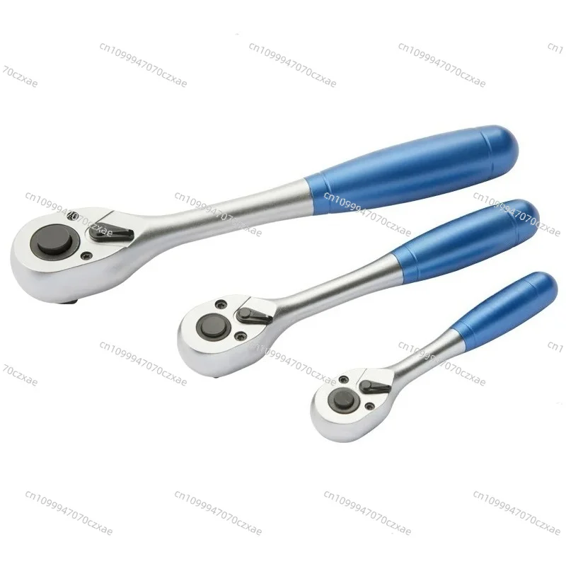 Lightweight Aluminum Ratchet Handle 72 Gear Reversible Ratchet Wrench 1/4 3/8 1/2 Inch