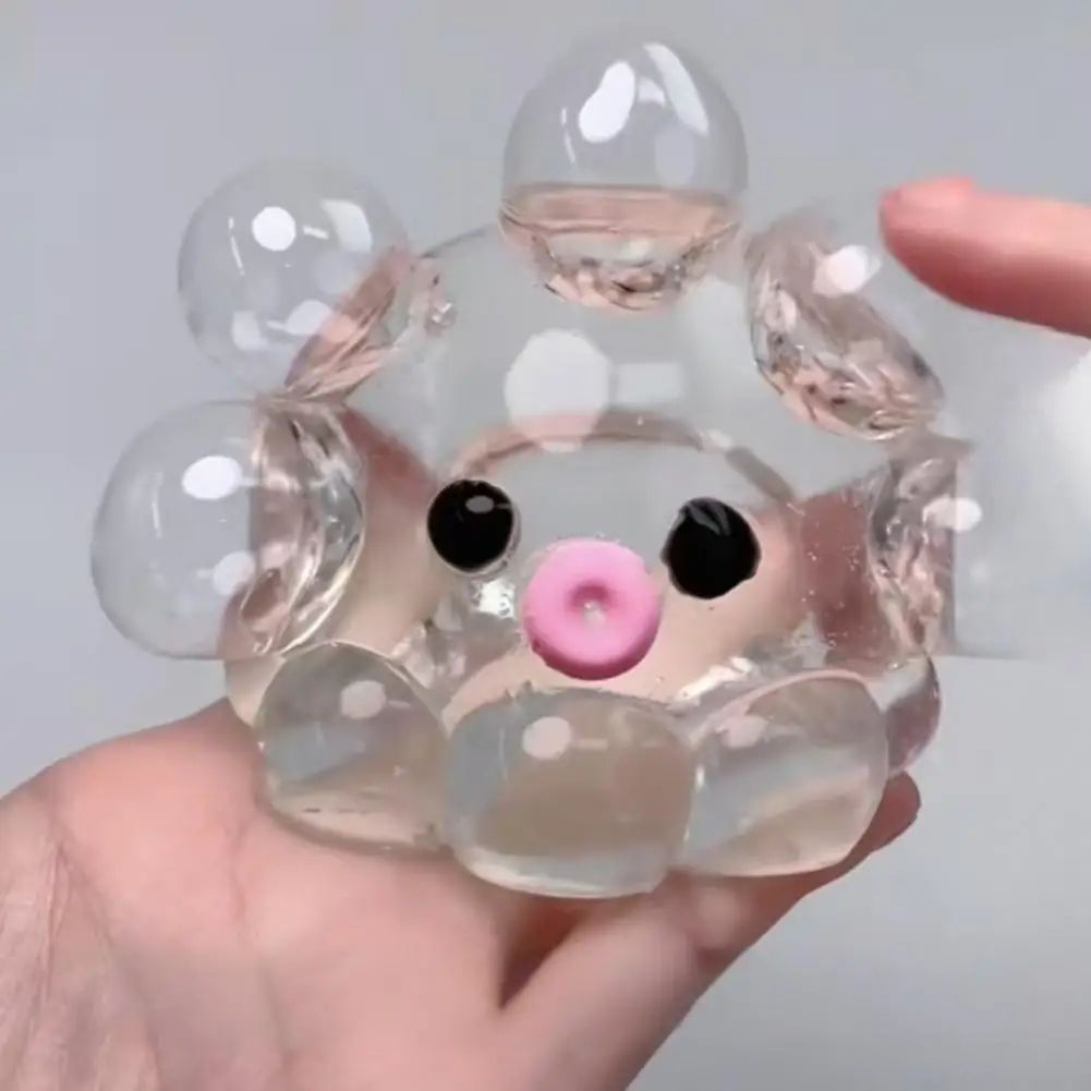 Squishy Bubble Pop Fidget Toy, Squeeze Sensory Ball & Octopus Popper, Anti-Anxiety Toy for Adults Kids, ASMR Fun Party Gift