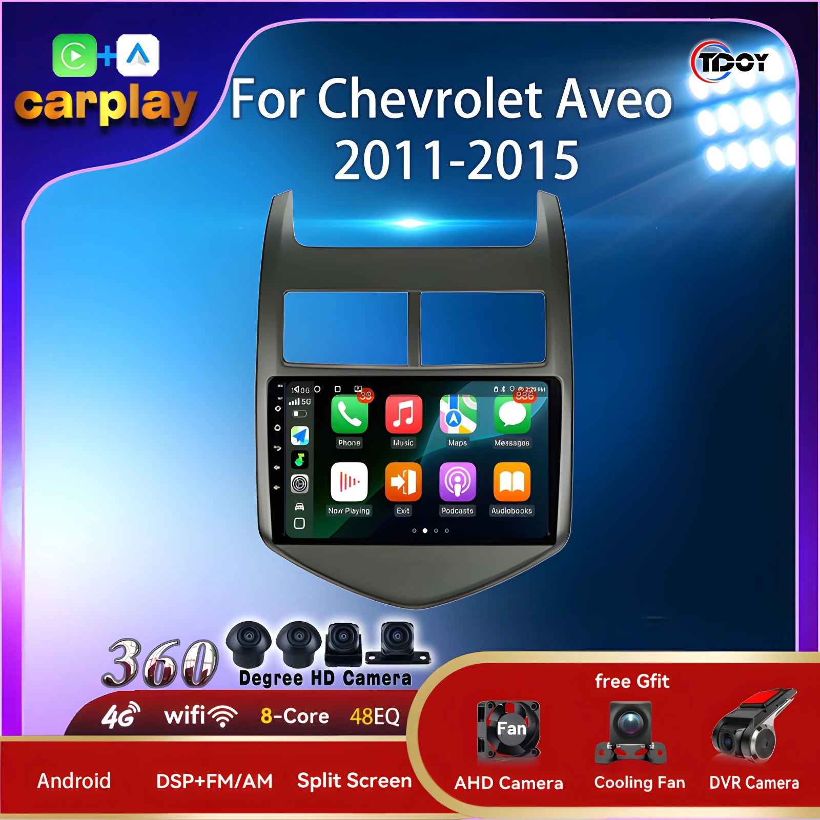 

Android 15 Car Intelligent Systems For Chevrolet Aveo 2011-2015 Wireless Carplay Android Auto Navigation GPS FM Car Radio Stereo