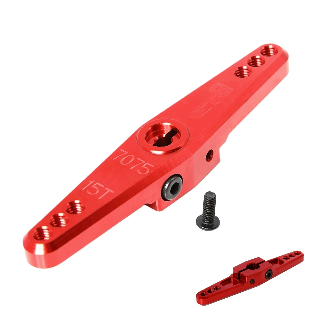 GTBRacing CNC 7075 Aluminium 15T Lenkservoarm für 1/5 RC Auto Losi DBXL-E 2.0 Upgrade Teil – Detail 3