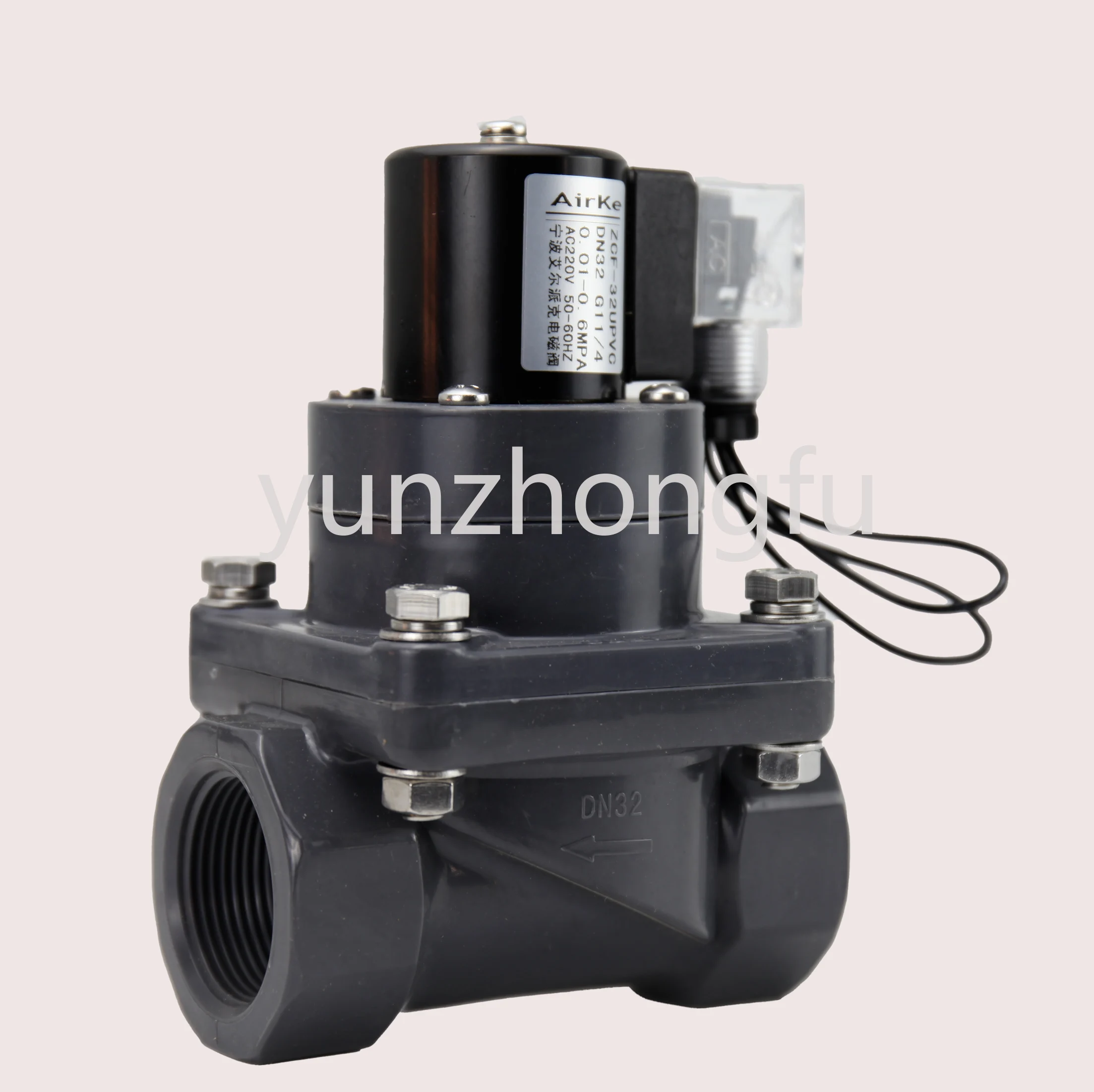 

PVC anti-corrosion solenoid valve chemical acid and alkali sewage treatment valve / 4 points / 6 points / 1 inch