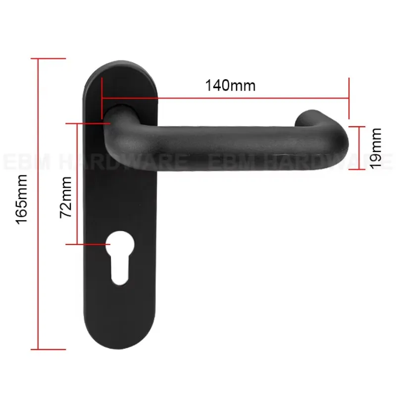 High-quality safety lock set, nylon handle door lock, lock fire door handle lock