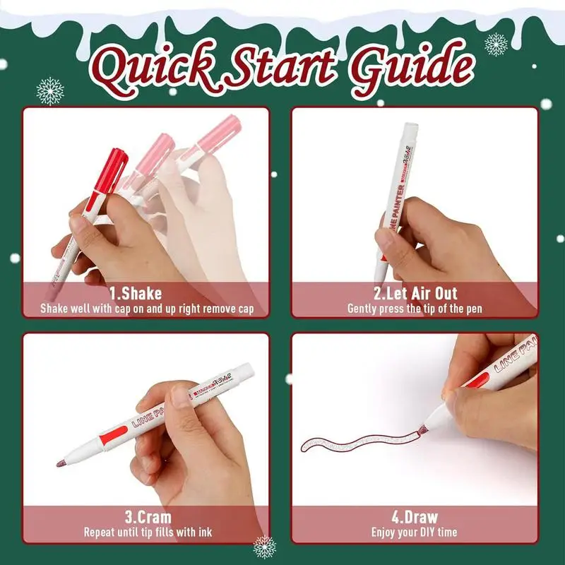 12 Colors Outline Markers Self Double Line Self Outline Shimmer Markers For Scrapbook Making Easter Eggs Art Crafts For Kids