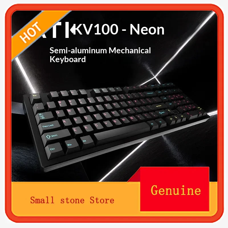 

ATK V100 semi aluminum e-sports the third mock examination mechanical keyboard large configuration low delay ergonomic design
