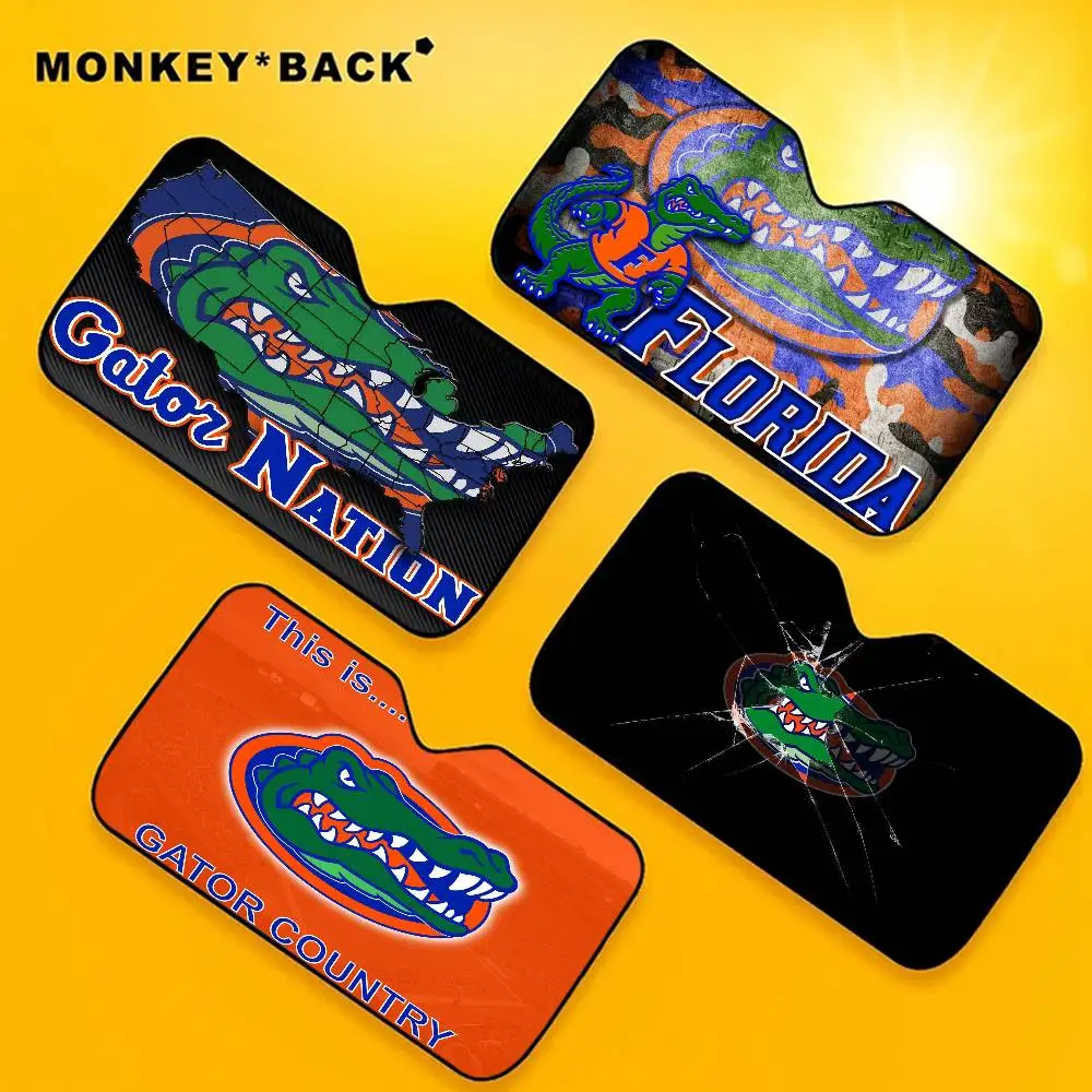 

Florida Gator Anime Windshield Sun Shade Windshield Sunshade, Pink Car Sunshade Flowers Sun Visor Aesthetic Car Decor