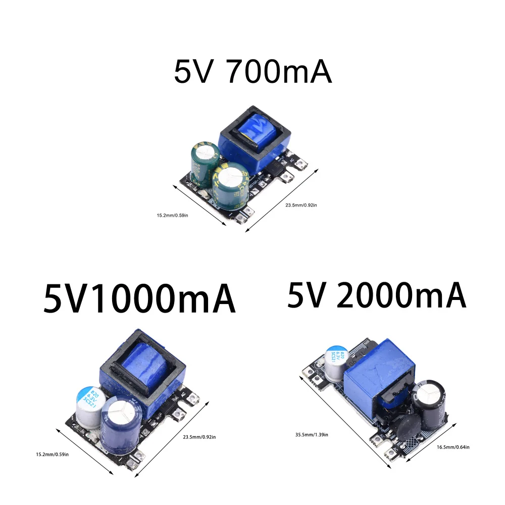 5V isolated switch-mode power supply module, AC-DC step-down power supply module, 5V-700mA/5V-1A/5V-2A