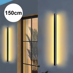 120cm 55cm Garden LED Wall Light Outdoor Waterproof IP65 Lighting AC220V Modern LED Long Wall Lamp Balcony Villa External Indoor