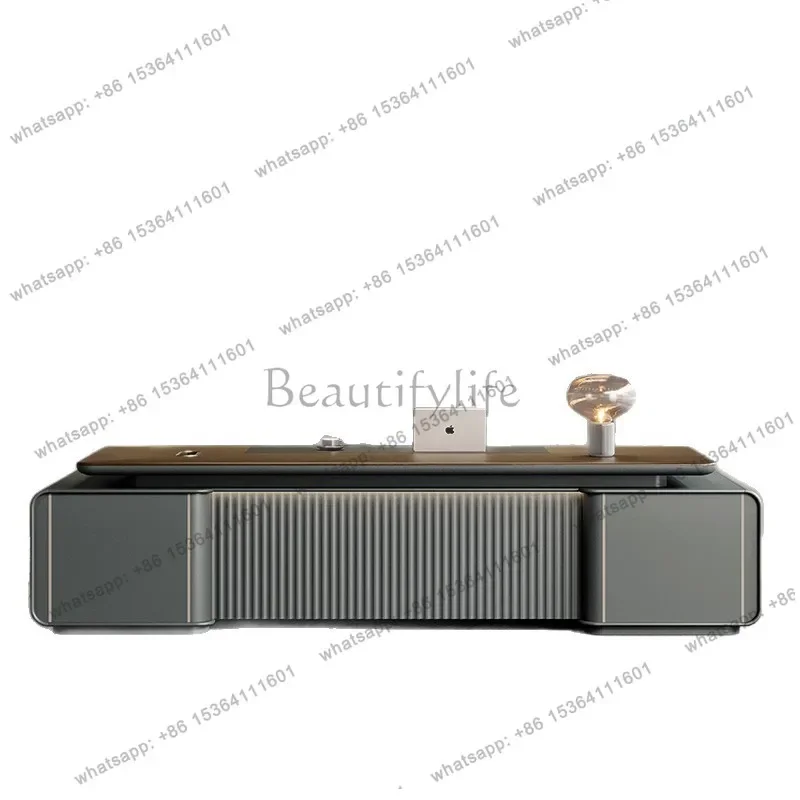 

yj5 High-end boss table Chairperson's office supervisor Simple modern fashion President's manager table