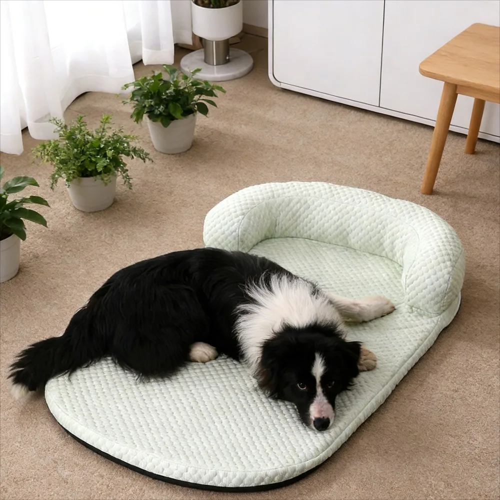 

Летняя охлаждающая подставка для домашних животных с ледяными бобами, гнездо для собак, кошачье гнездо, дышащая крутая кровать для домашних животных для собак и кошек