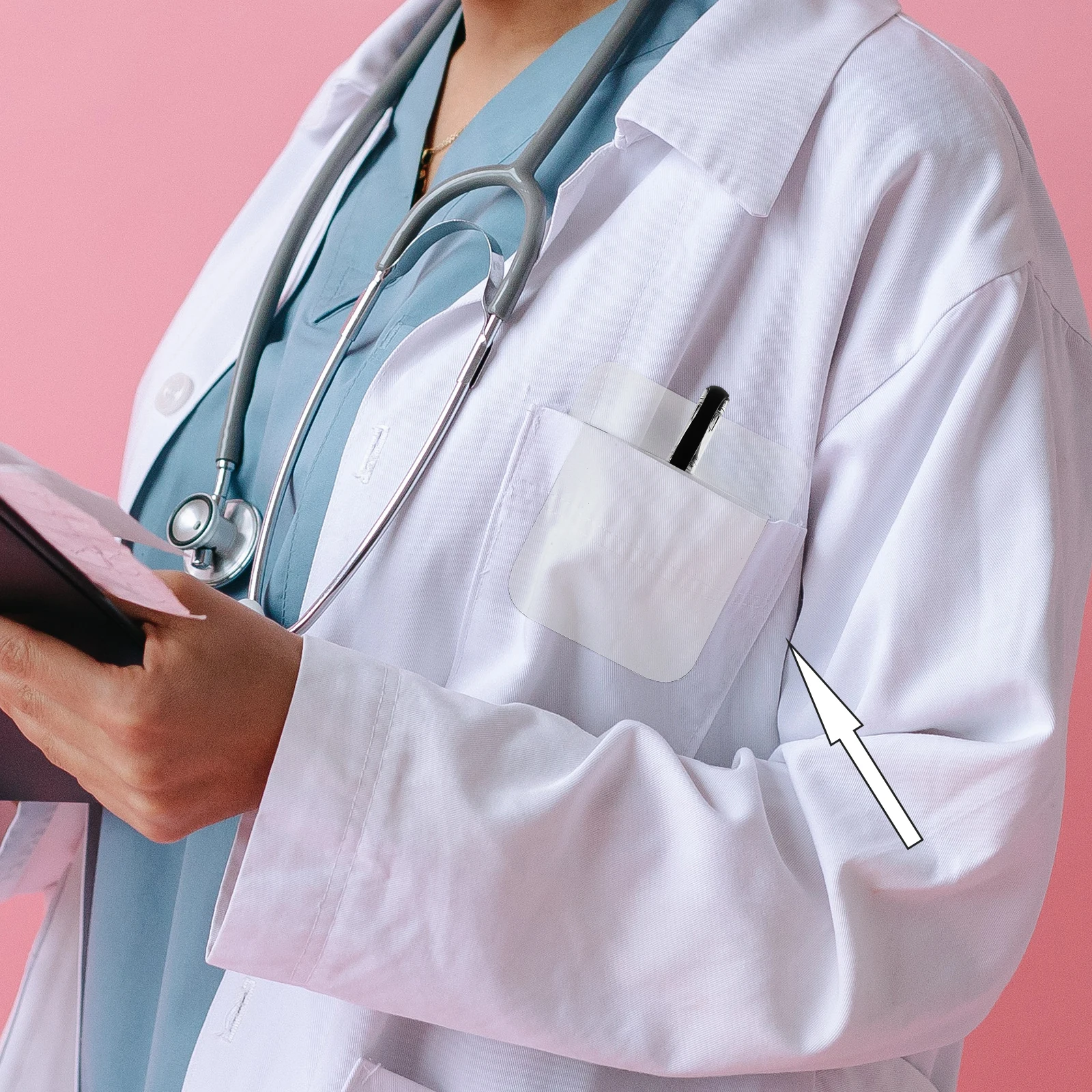 

Medical Pencil Bags Small Size Smooth Comfortable Doctor Pen Storage Cases Portable PVC Transparent Hospital Supplies