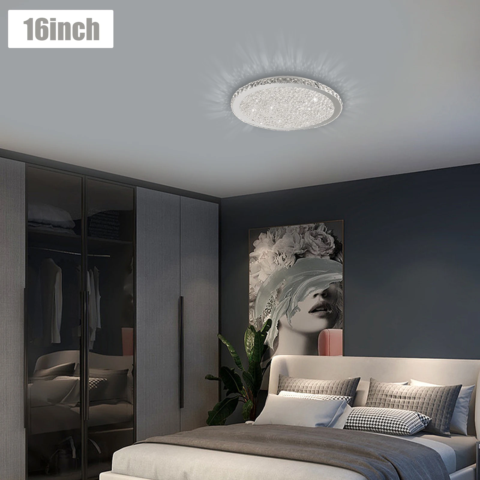 

Роскошные хрустальные светодиодные потолочные светильники, современная круглая люстра, яркое освещение для гостиной, столовой, украшения дома