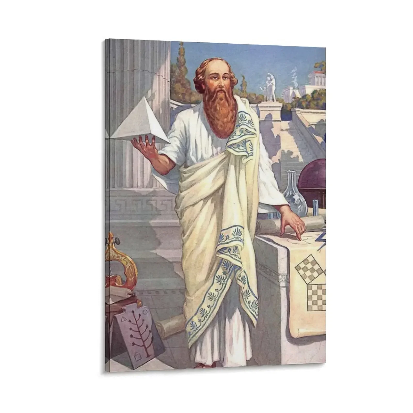 

Pythagoras - Mathematician Canvas Painting bedroom decor Bedroom deco vintage home decor