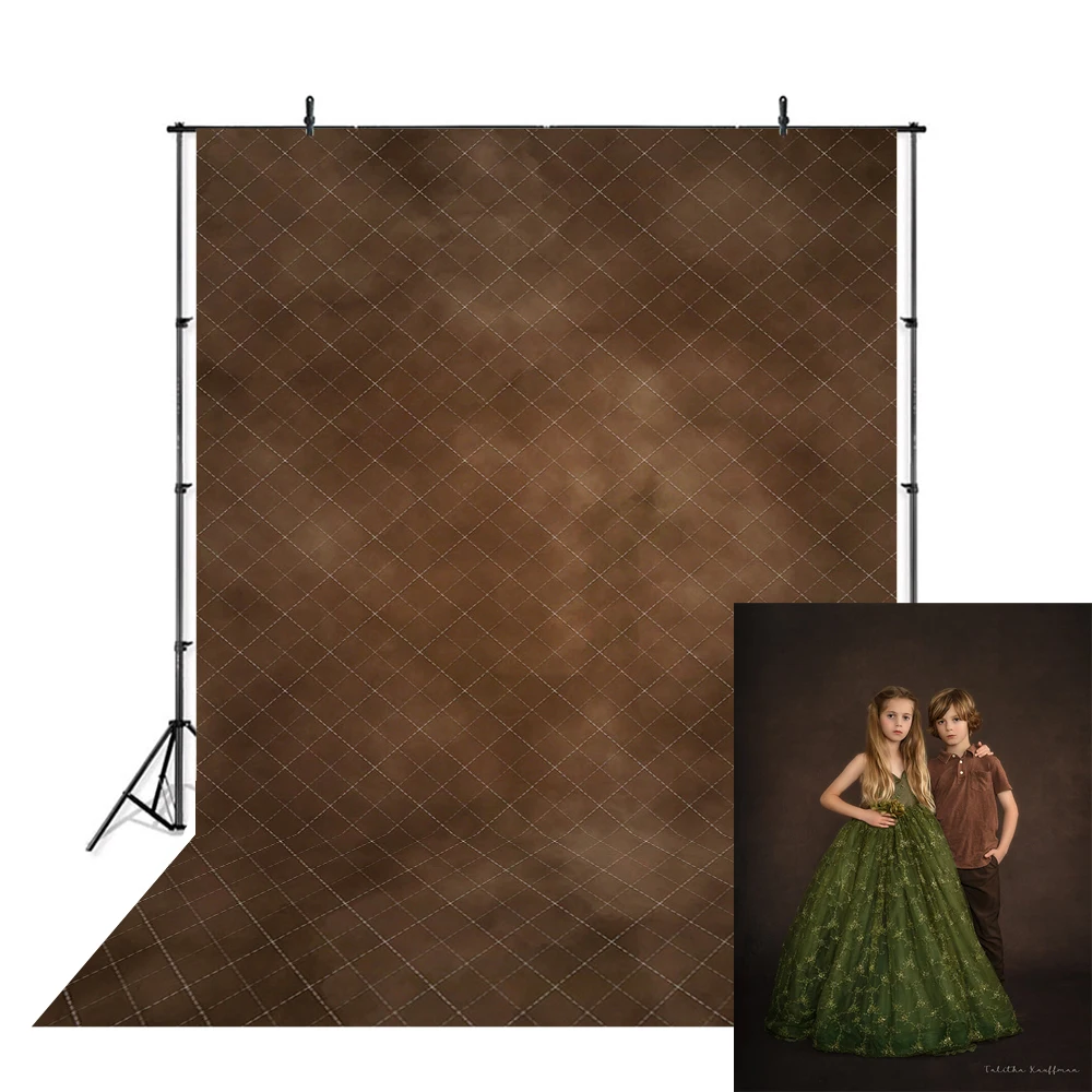 Retro Dark Brown Backdrops Abstract Solid Texture Props Child Newborn Photography Adult Decors Kids Backgrounds Photo Studio