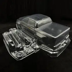 1/10 Scale RC Truck Body Shell Body Housing Unpainted Sturdy Replace Spare Parts 258mm/10.16inch Wheelbase for Truck Crawler