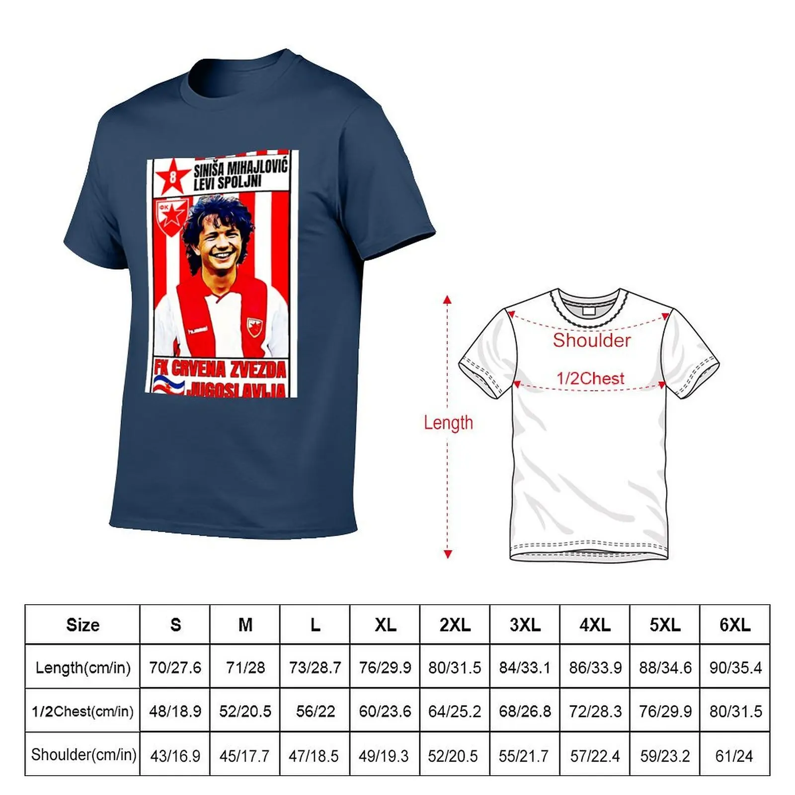 Sini?a Mihajlovi? (FK Crvena Zvezda) #2 T-Shirt t shirt for man 100 percent cotton man t shirts cotton T-Shirt