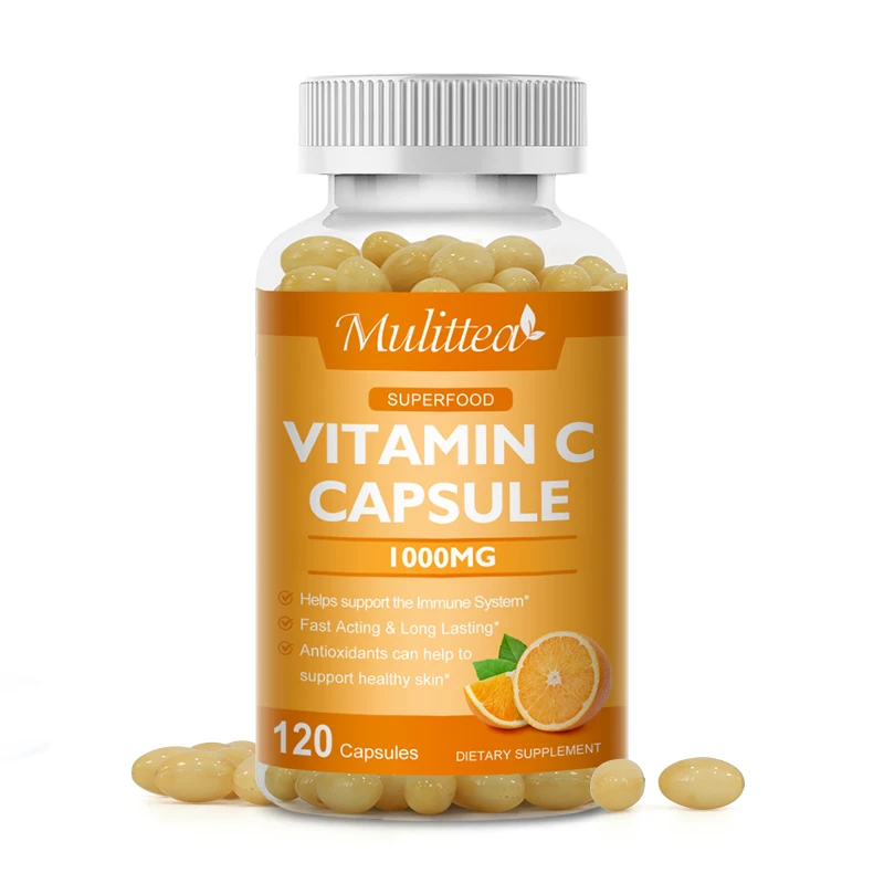 Mulittea Vitamin C 1000mg  Rich In Antioxidant Helps Skin & nail and Hair Health Beauty Health Helper