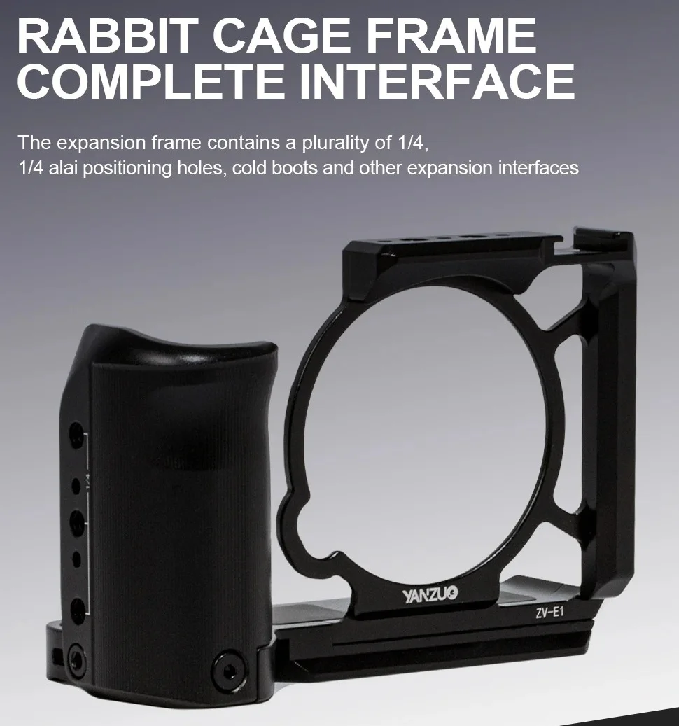 YANZUO Camera Cage Protective Case for Sony ZVE1 Camera